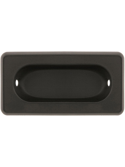 Beveled Edge Recessed Sash Lift in Oil Rubbed Bronze.